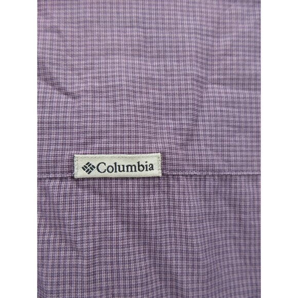 VINTAGE Columbia Top Small GRT Shirt Loop Collar Plaid Hiking Camp - Picture 10 of 12